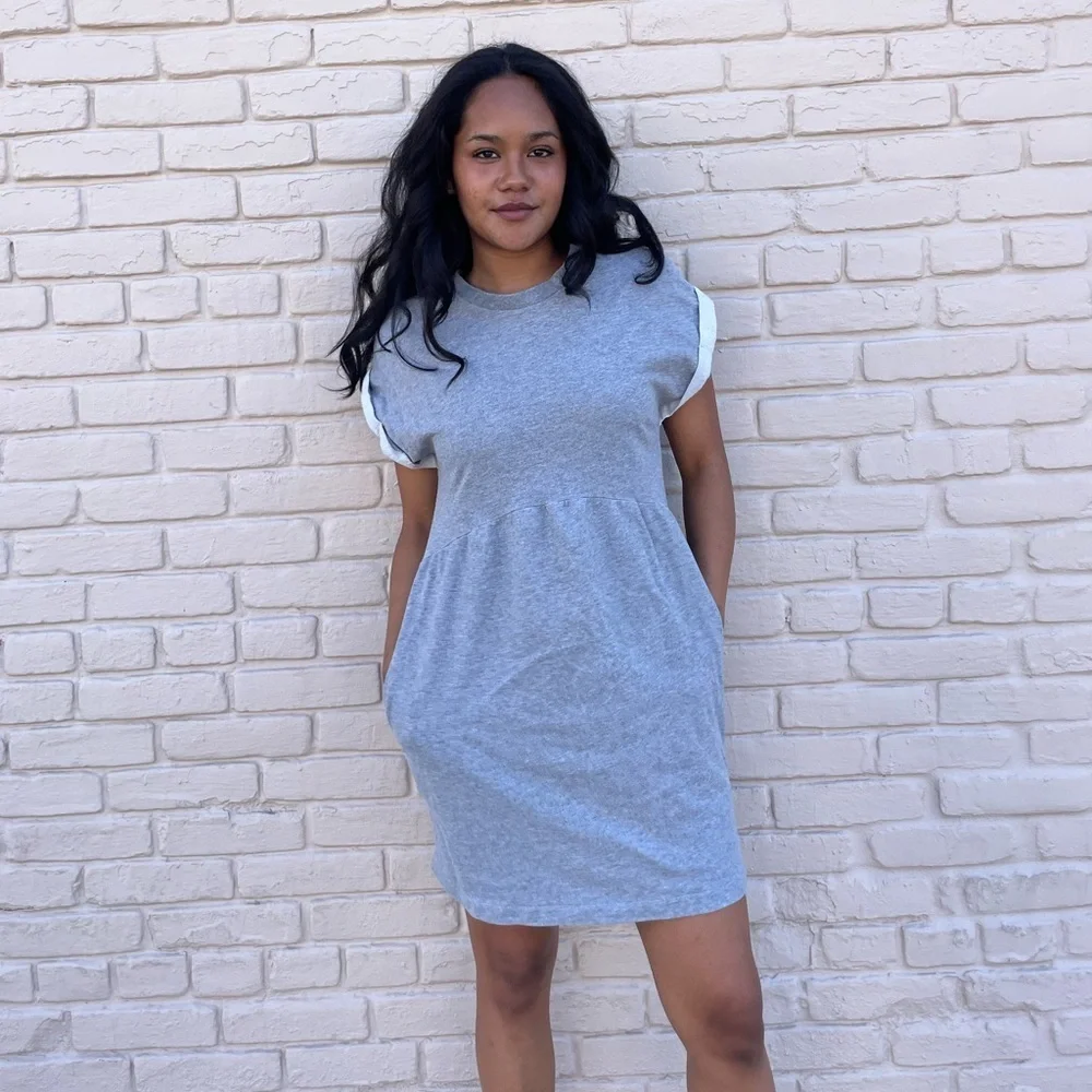 Mini grey sweat dress sz s